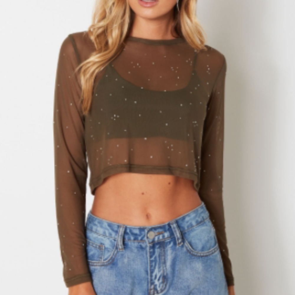 Mesh Crop Top
